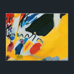 Kandinski Impression III Konzert Abstrakte Malerei Postkarte<br><div class="desc">Dieses abstrakte Gemälde stammt von Wassily Kandinsky,  Impression III Concert,  1911. Es ist ein abstrakter Eindruck von einer Nacht bei einem Klavierkonzert,  mit den Formen des schwarzen Klaviers oben und der Menge,  die unten sitzt.</div>