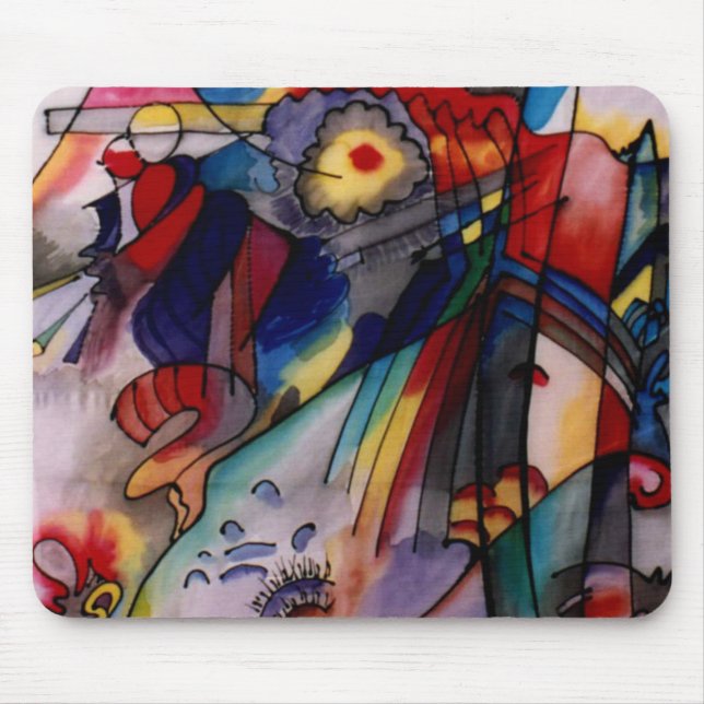 Kandinsky 1913 Abstrakte Malerei Mousepad (Vorne)