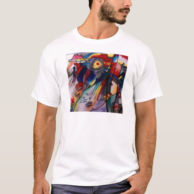 Kandinsky 1913 Abstrakte Malerei T-Shirt (Vorderseite)