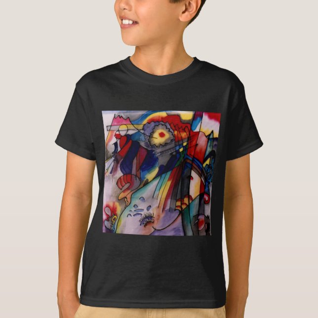 Kandinsky 1913 Abstrakte Malerei T-Shirt (Vorderseite)