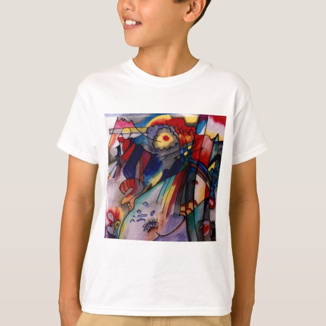 Kandinsky 1913 Abstrakte Malerei T-Shirt (Vorderseite)