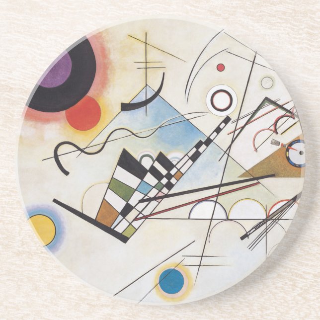 Kandinsky 1923/Komposition viii/pixdezines Getränkeuntersetzer (Vorne)