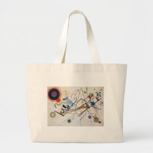 Kandinsky 1923/Komposition viii/pixdezines Jumbo Stoffbeutel