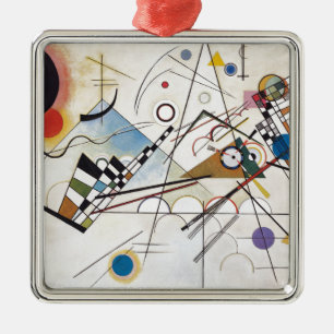 Kandinsky 1923/Komposition viii/pixdezines Silbernes Ornament
