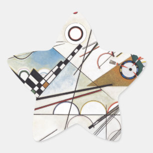 Kandinsky 1923/Komposition viii/pixdezines Stern-Aufkleber