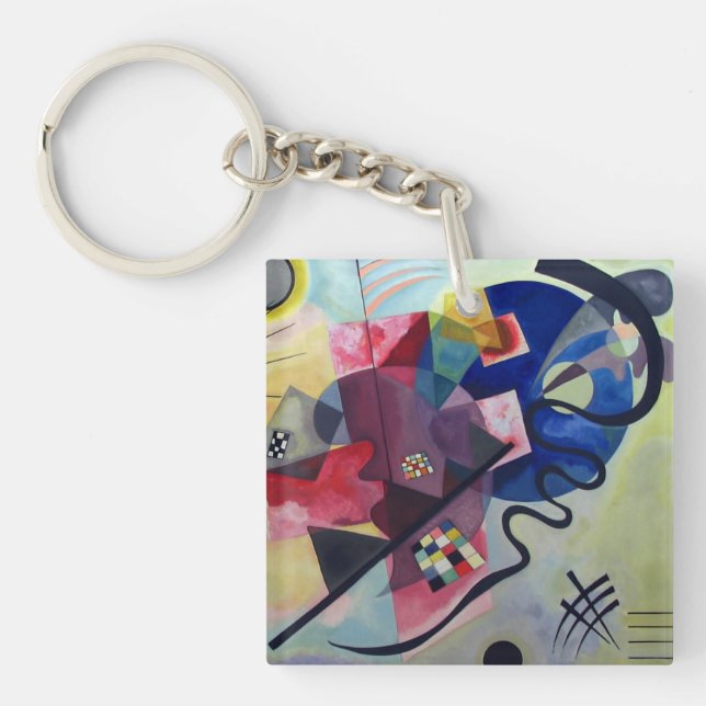 Kandinsky 1925/gelb/rot/blau/pixdezines schlüsselanhänger (Vorderseite)