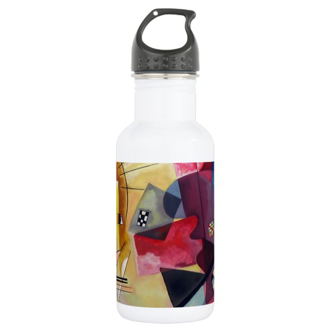 Kandinsky 1925/gelb/rot/blau/pixdezines trinkflasche (Vorderseite)