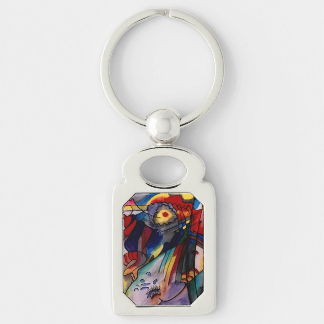 Kandinsky - 293, colorful painting,  schlüsselanhänger (Vorderseite)