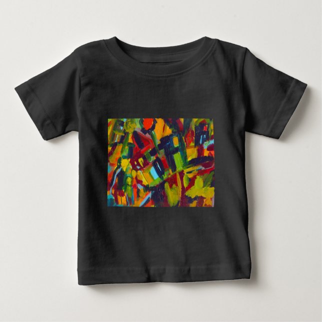 Kandinsky 304 Abstrakte Kunstwerke Baby T-shirt (Vorderseite)