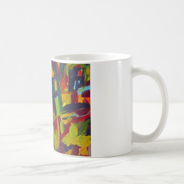 Kandinsky 304 Abstrakte Kunstwerke Kaffeetasse (Rechts)