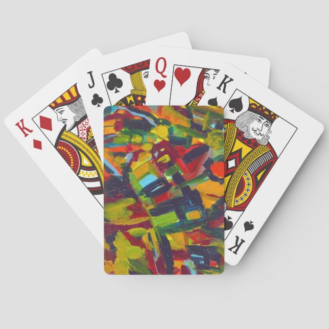 Kandinsky 304 Abstrakte Kunstwerke Spielkarten (Rückseite)