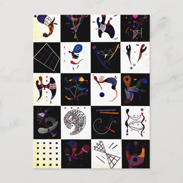 Kandinsky - 4x5=20 postkarte (Vorderseite)