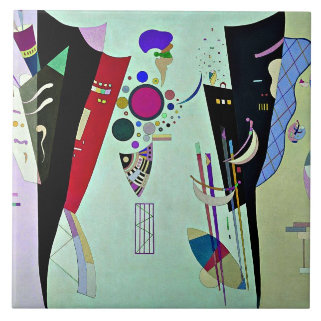 Kandinsky - Abkommen auf Gegenseitigkeit Fliese (Vorderseite)