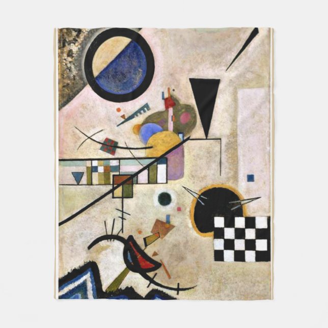 Kandinsky - Abkommen sind dagegen Fleecedecke (Vorderseite)