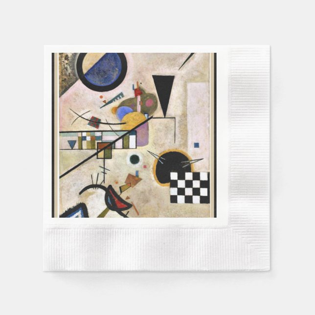 Kandinsky - Abkommen sind dagegen Serviette (Vorderseite)