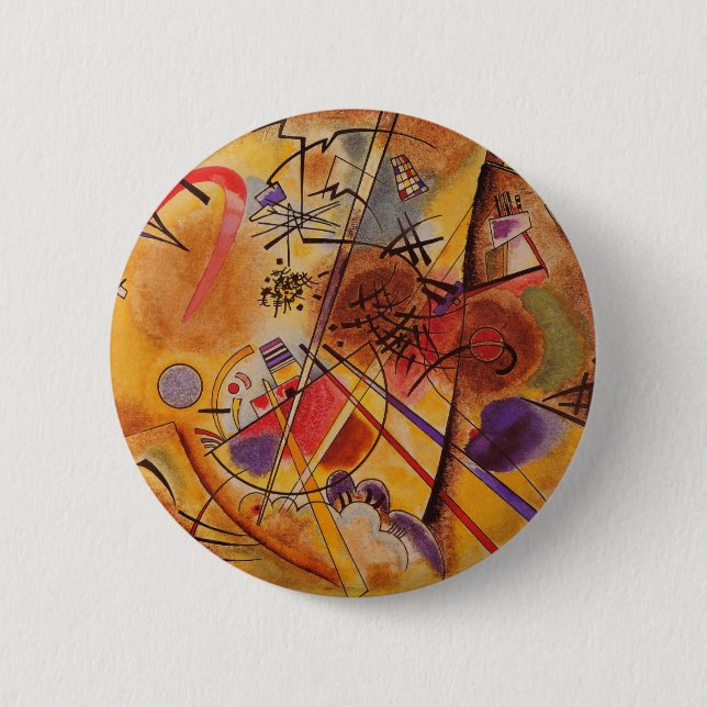 Kandinsky Abstrakt Artwork Button (Vorderseite)
