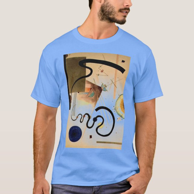 Kandinsky Abstrakt Artwork Carolina Blue T-Shirt (Vorderseite)