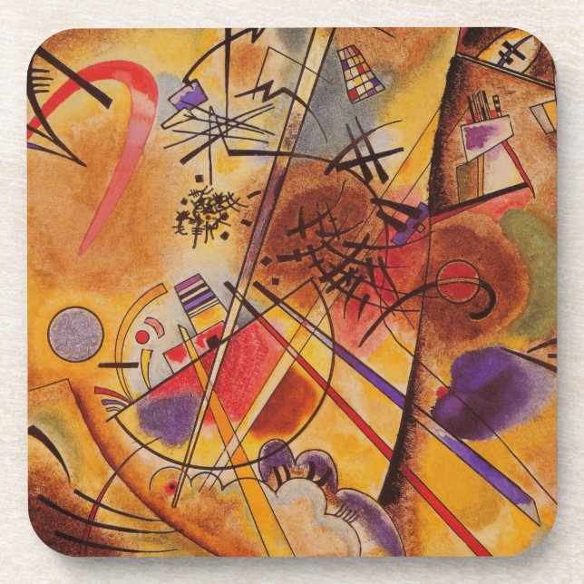 Kandinsky Abstrakt Artwork Getränkeuntersetzer (Vorderseite)
