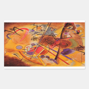 Kandinsky Abstrakt Artwork Rechteckiger Aufkleber