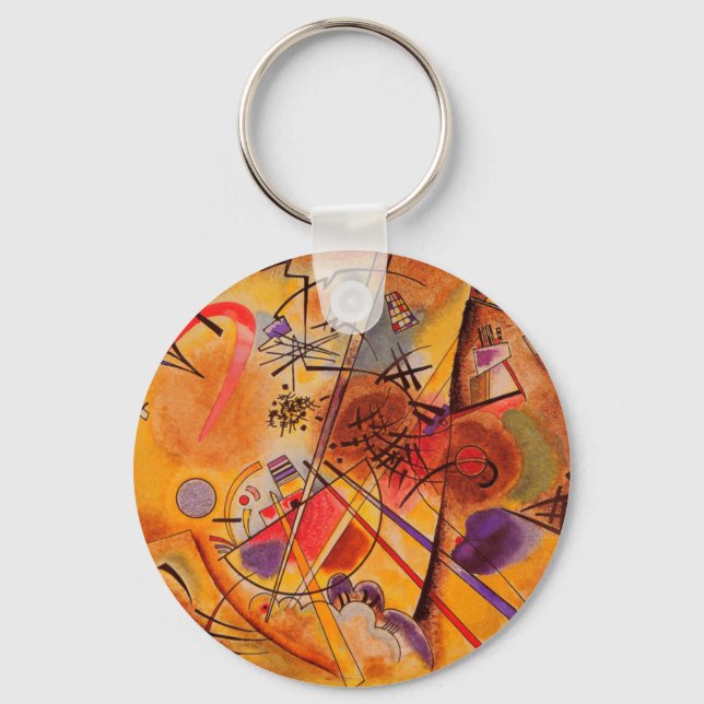 Kandinsky Abstrakt Artwork Schlüsselanhänger (Vorderseite)