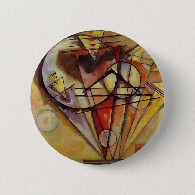 Kandinsky Abstrakt Circles Button (Vorderseite)