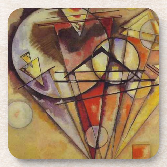 Kandinsky Abstrakt Circles Getränkeuntersetzer (Vorderseite)