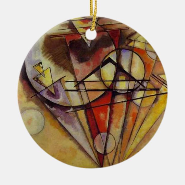 Kandinsky Abstrakt Circles Keramikornament (Vorne)