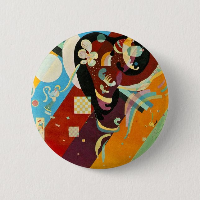 Kandinsky Abstrakt Compositon IX Button (Vorderseite)