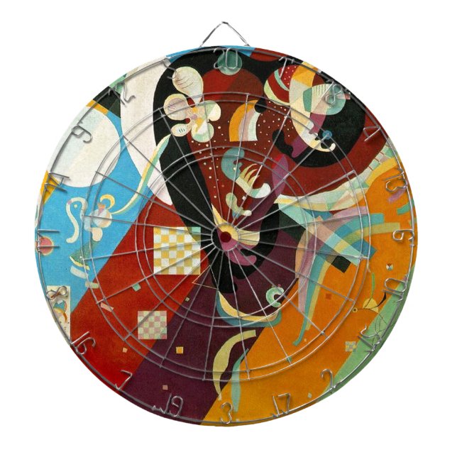 Kandinsky Abstrakt Compositon IX Dartscheibe (vorne)