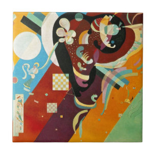 Kandinsky Abstrakt Compositon IX Fliese