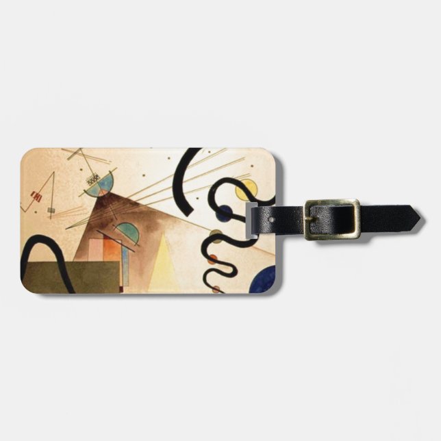 Kandinsky Abstrakt Gepäckanhänger (Vorderseite horizontal)