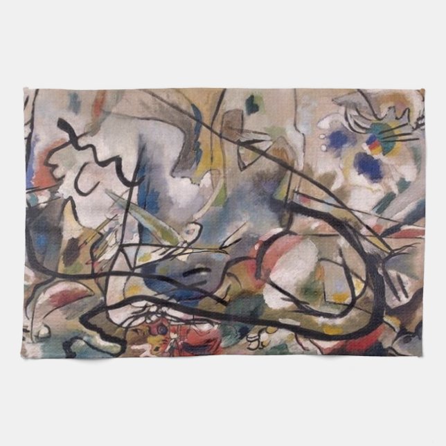 Kandinsky Abstrakt Geschirrtuch (Horizontal)