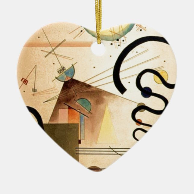 Kandinsky Abstrakt Keramik Ornament (Vorne)