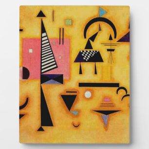 Kandinsky Abstrakte entscheidende rosa geometrisch Fotoplatte