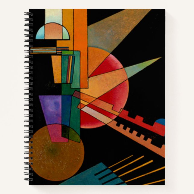 Kandinsky - Abstrakte Interpretation Notizbuch (Vorderseite)