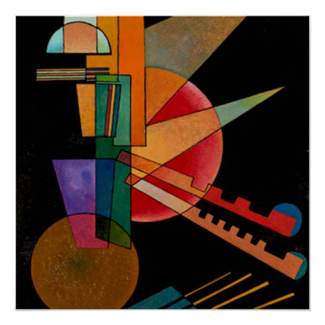 Kandinsky - Abstrakte Interpretation Poster (Vorderseite)