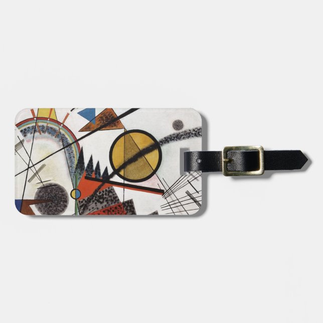 Kandinsky Abstrakte Kompositionsarbeit Gepäckanhänger (Vorderseite horizontal)