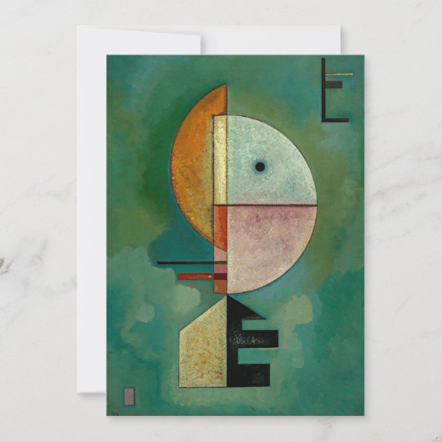 Kandinsky - abstrakte Kunst nach oben, Karte (Vorderseite)