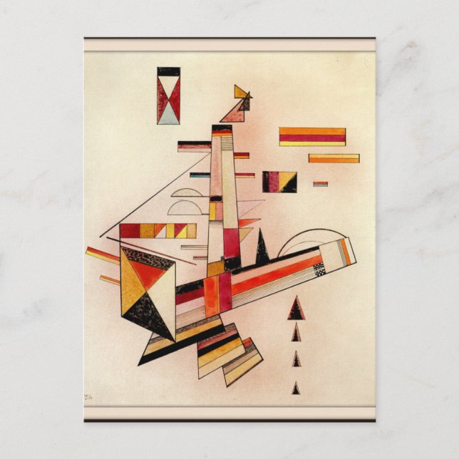 Kandinsky - abstrakte Kunst, Postkarte (Vorderseite)