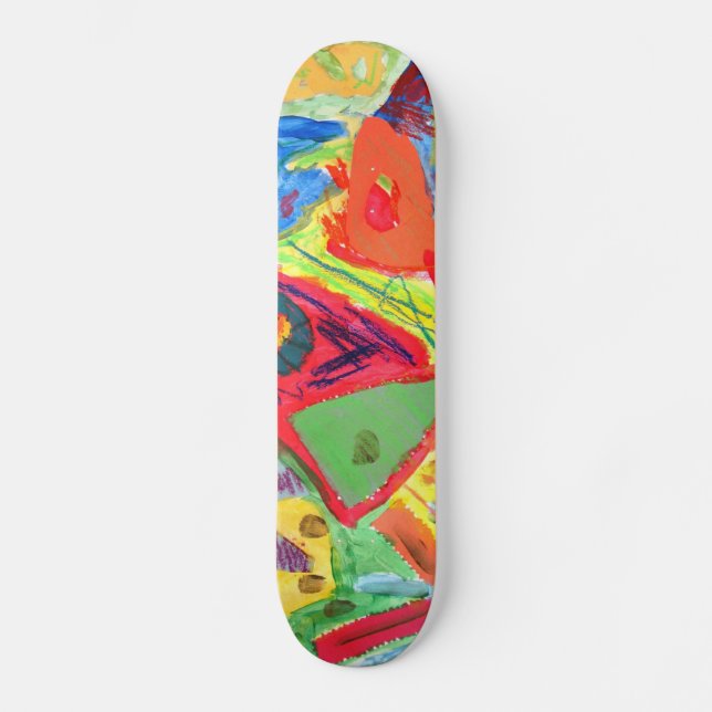 Kandinsky abstrakte Kunst Skateboard (Vorderseite)