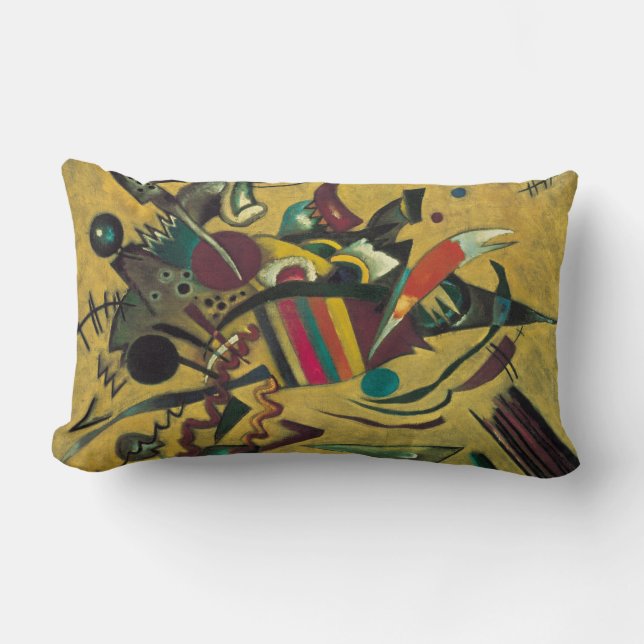 Kandinsky Abstrakte Malerei Modernes Kunstwerk Lendenkissen (Vorderseite)