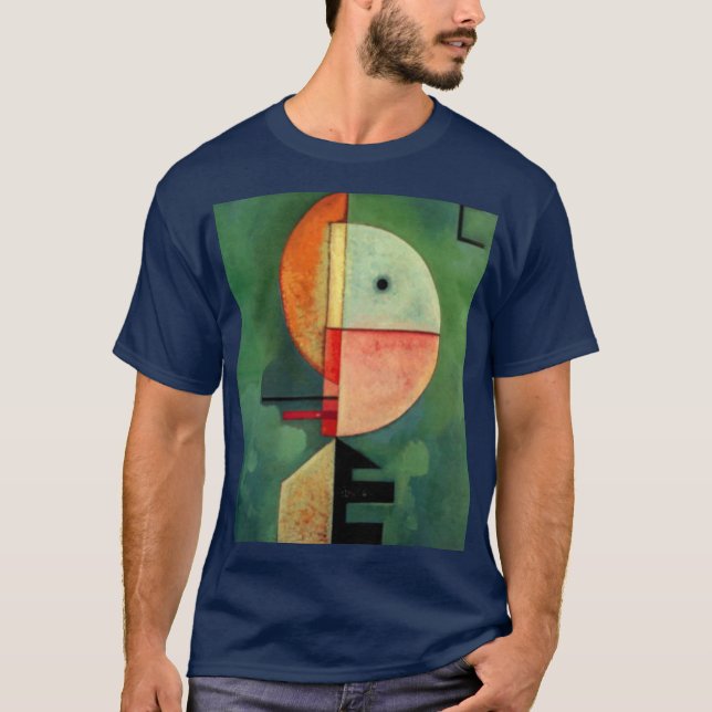 Kandinsky Abstrakte Malerei Navy Blue T-Shirt (Vorderseite)