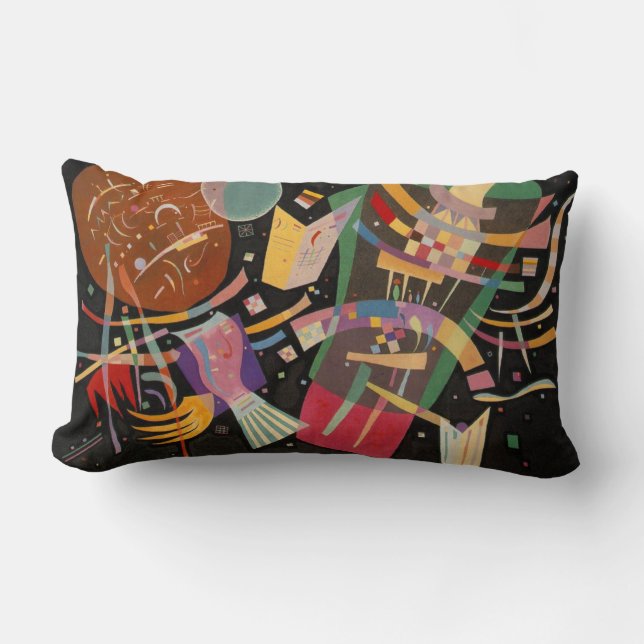 Kandinsky-Abstrakte Zusammensetzung X Lendenkissen (Vorderseite)