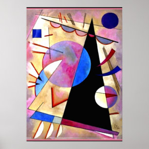 Kandinsky - Abstrakter Kubismus mit Pinks und Blue Poster