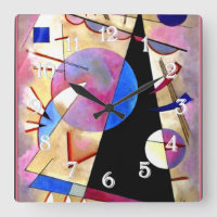 Kandinsky - Abstrakter Kubismus mit Pinks und Blue