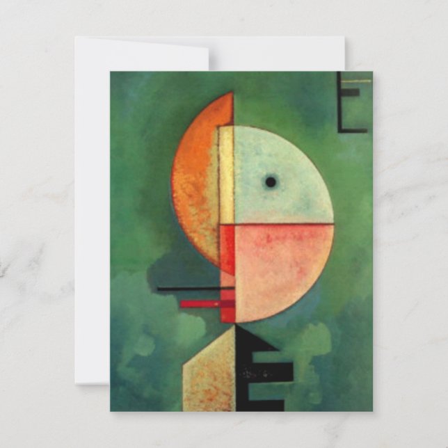 Kandinsky Abstraktes Aufzeichnen Feiertagskarte (Vorderseite)
