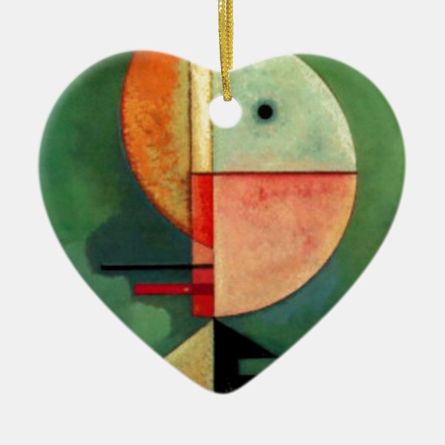 Kandinsky Abstraktes Aufzeichnen Keramikornament (Vorne)