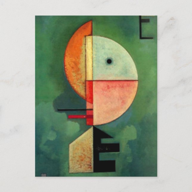Kandinsky Abstraktes Aufzeichnen Postkarte (Vorderseite)