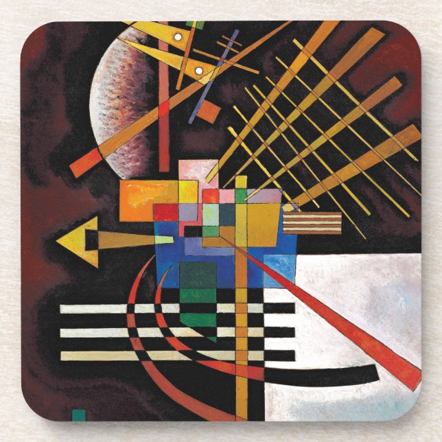 Kandinsky Abstraktes Gemälde Klassisches Kunstwerk Getränkeuntersetzer (Vorderseite)