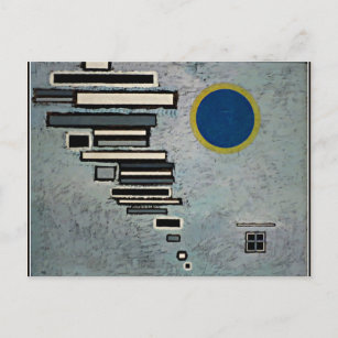 Kandinsky - abstraktes, ungleichmäßiges Kunstwerk Postkarte